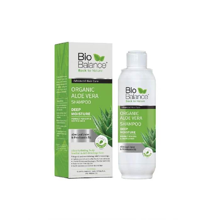 Bio Balance Organic Aloe Vera Shampoo - 330ml | بايو بالانس شامبو الشعر الجاف والهش بالالوفيرا -330 مل