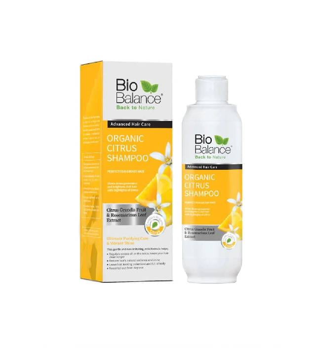 Bio balance Citrus Shampoo - 330ml |بايو بالانس شامبو للشعر الدهني والقشرة بالحمضيات - 330 مل