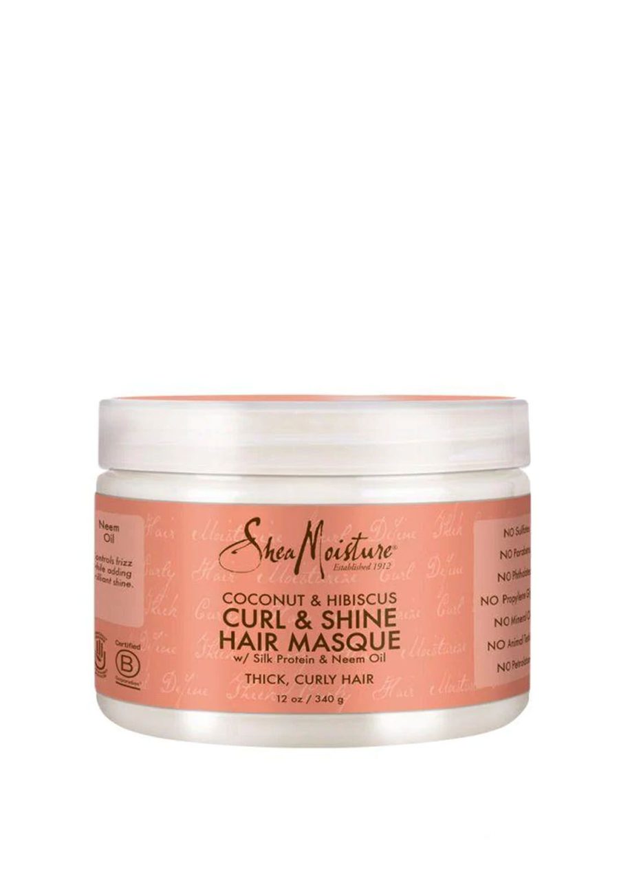 ماسك جوز الهند والكركديه 340غم من شيا مويستشر Shea Moisture Coconut & Hibiscus Curl & Shine Hair Masque 11.5oz