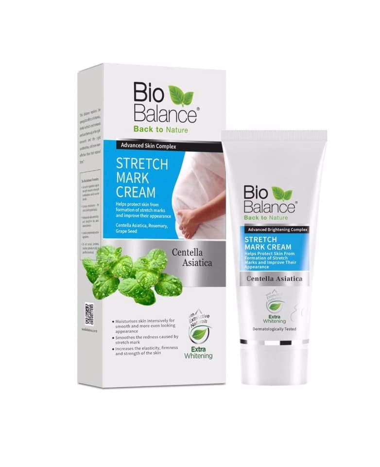 Bio Balance Stretch Mark Remover Cream - 60ml | بايو بالانس كريم لعلاج تشقق الجسم علامات التمدد الامن للحوامل - 60 مل