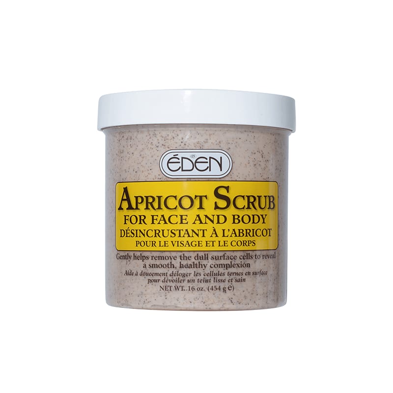 مقشر للوجه والجسم من ادن 454 غرام Eden Apricot Scrub For Face and Body