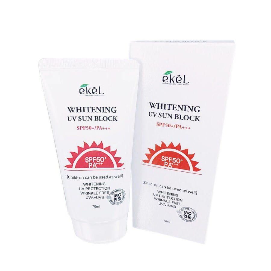 واقي شمس ايكل Ekel Whitening UV Sun Block SPF50+ PA+++ 70ml