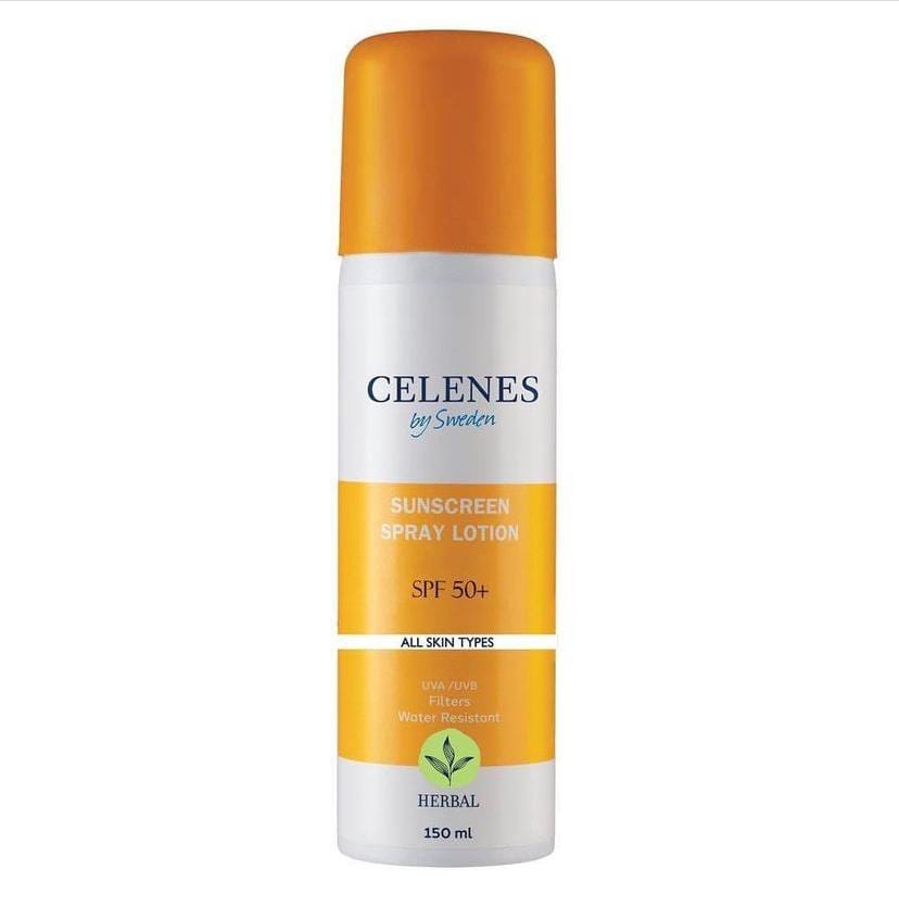 celenes spray lotion sunscreen واقي شمس بخاخ