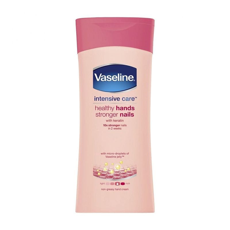 لوشن فازلين الوردي ليدين صحية وتقوية الاظافر Vaseline hand and nail käsivoide 200ml