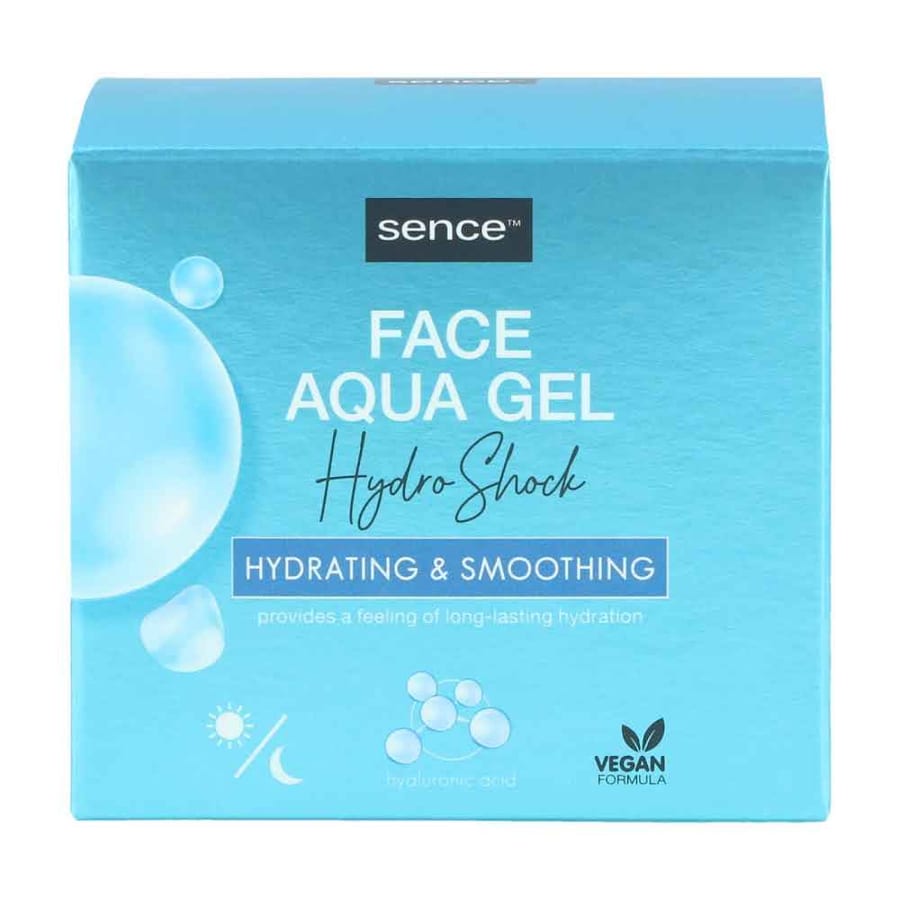 سينس كريم مرطب جل مائي لترطيب البشرة ليلي ونهاري SENCE Day Cream 2in1 & Night Aqua Gel Hydro Shock 50ml