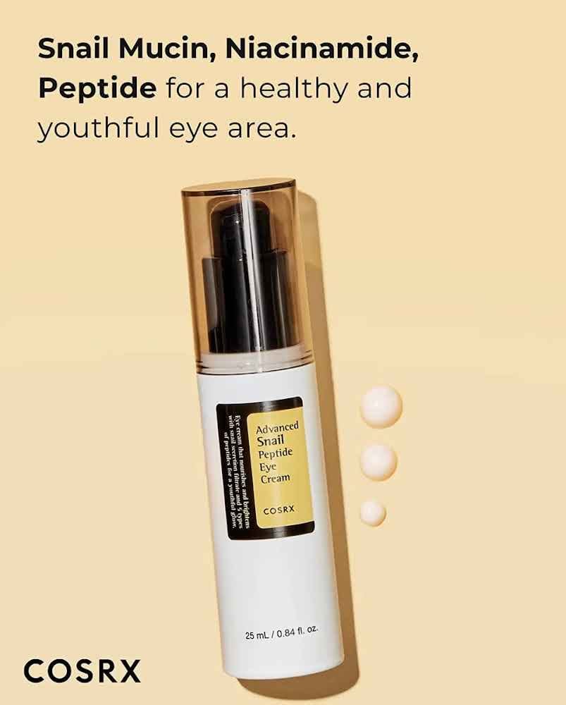 كريم العين ببتيد الحلزون كريم الهالات COSRX Advanced Snail Peptide Eye Cream - 25ml