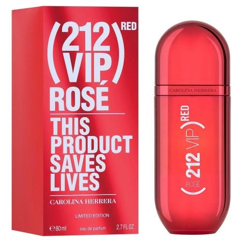 212 VIP ROSE كارولينا هيريرا 212 Vip Red Rose عطر للنساءRED 2.7 EAU DE PARFUM SPRAY