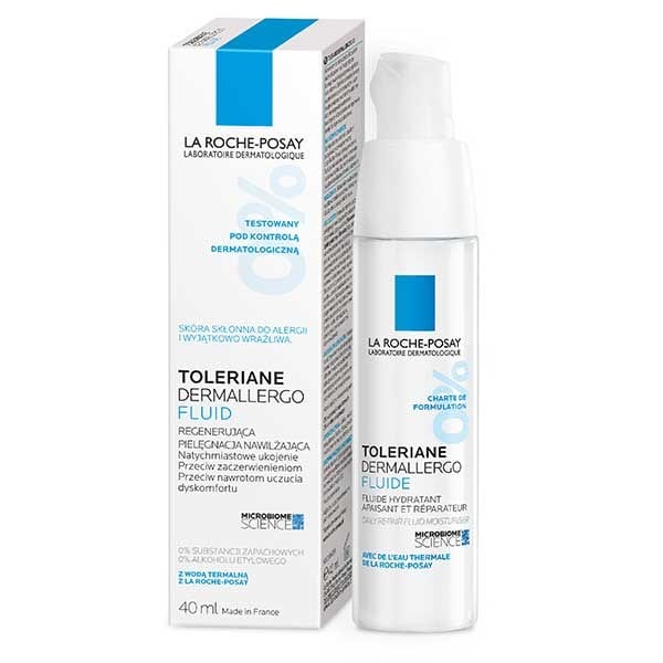 مرطب لاروش فلود سائل بوزيه مرمم ومجدد خلايا ديرماليرجو، 40 مل La Roche-Posay Toleriane Dermallergo , 40ml