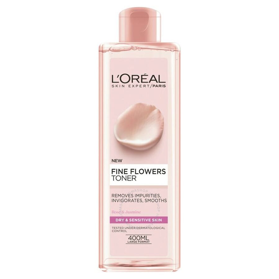 تونر لوريال FINE FLOWERS للبشرة الحساسة والجافة من LOREAL PARIS (400 مل)
