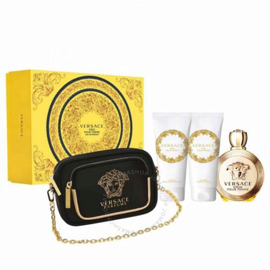 VERSACE Ladies Eros Gift Set باكج عطر فريساجي مع فسول جسم ولوشن ومع حقيبة مميزة