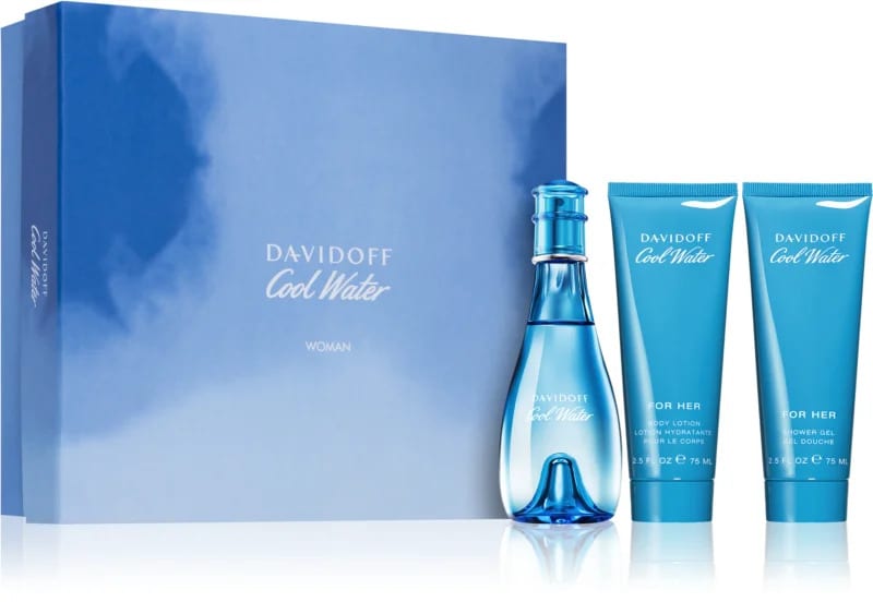 DAVIDOFF Ladies Cool Water Gift Set Fragrances باكج دافيدوف كول وتر نسائي