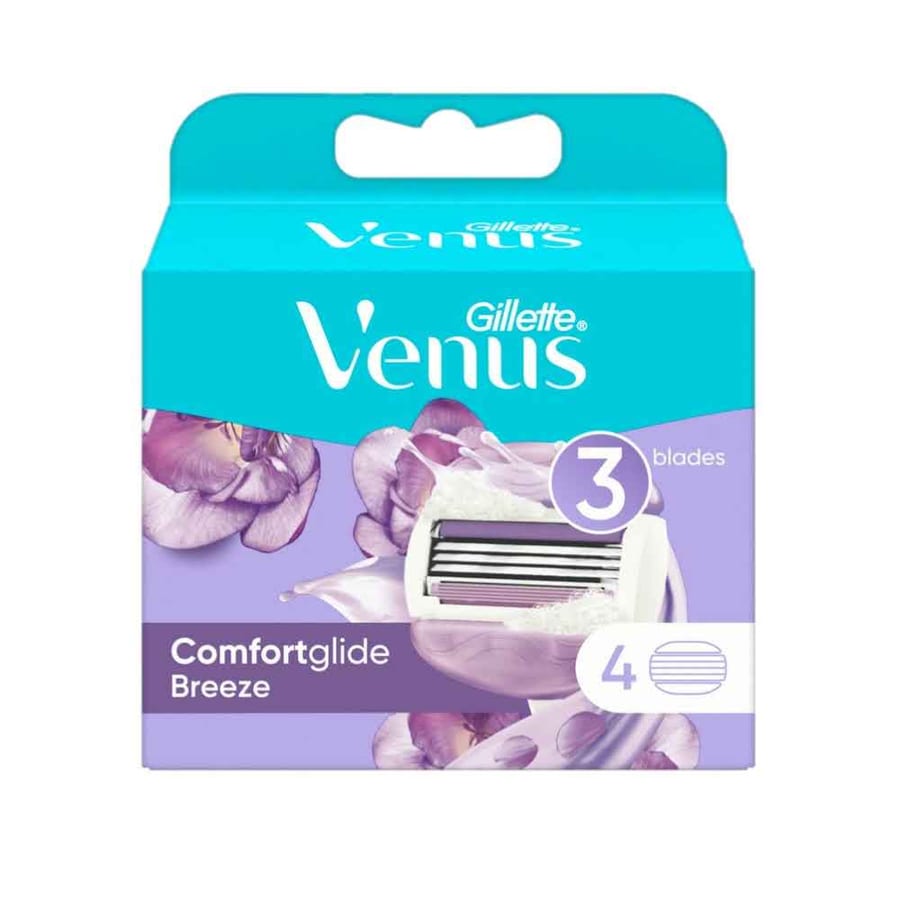 Venus Breeze Razor Blade Refills | شفرة فينوس لاعادة التعبئة 4 روؤس