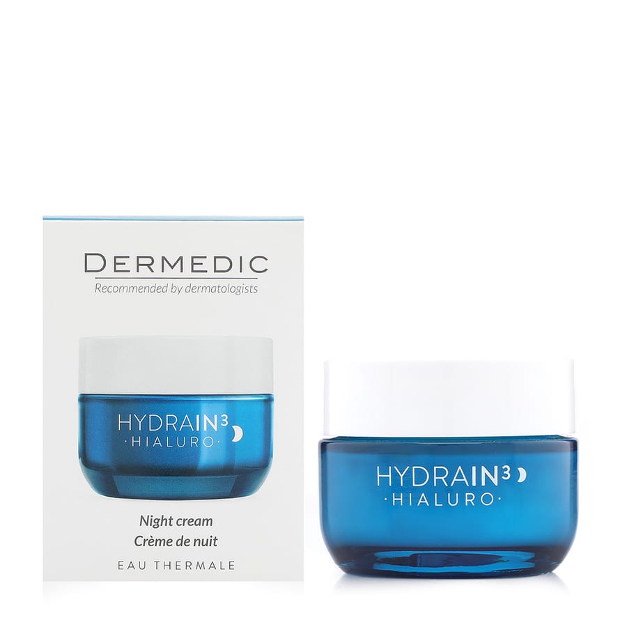 Dermedic HYDRAIN3 Night Cream كريم الترطيب اليلي من ديرمدك