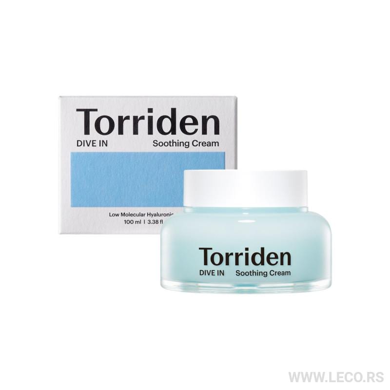 توريدين كريم مهدي بحمض الهيالورونيك 100 ملي - Torriden DIVE-IN Low Molecule Hyaluronic Acid Soothing Cream 100