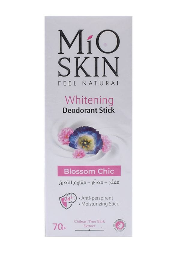 رول مزيل تعرق ومبيض برائحة الازهار 70 غم من ميو سكن MIO SKIN Whitening Roll- On Deodorant blossom chic