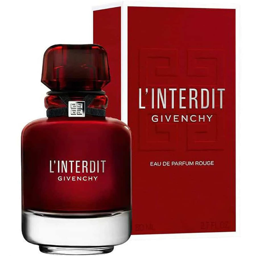 عطر جيفنشي لينترديت روج للنساء - او دي بارفان، 80 مل Givenchy L’interdit Rouge Perfume for Women - Eau de Parfum 80 ml