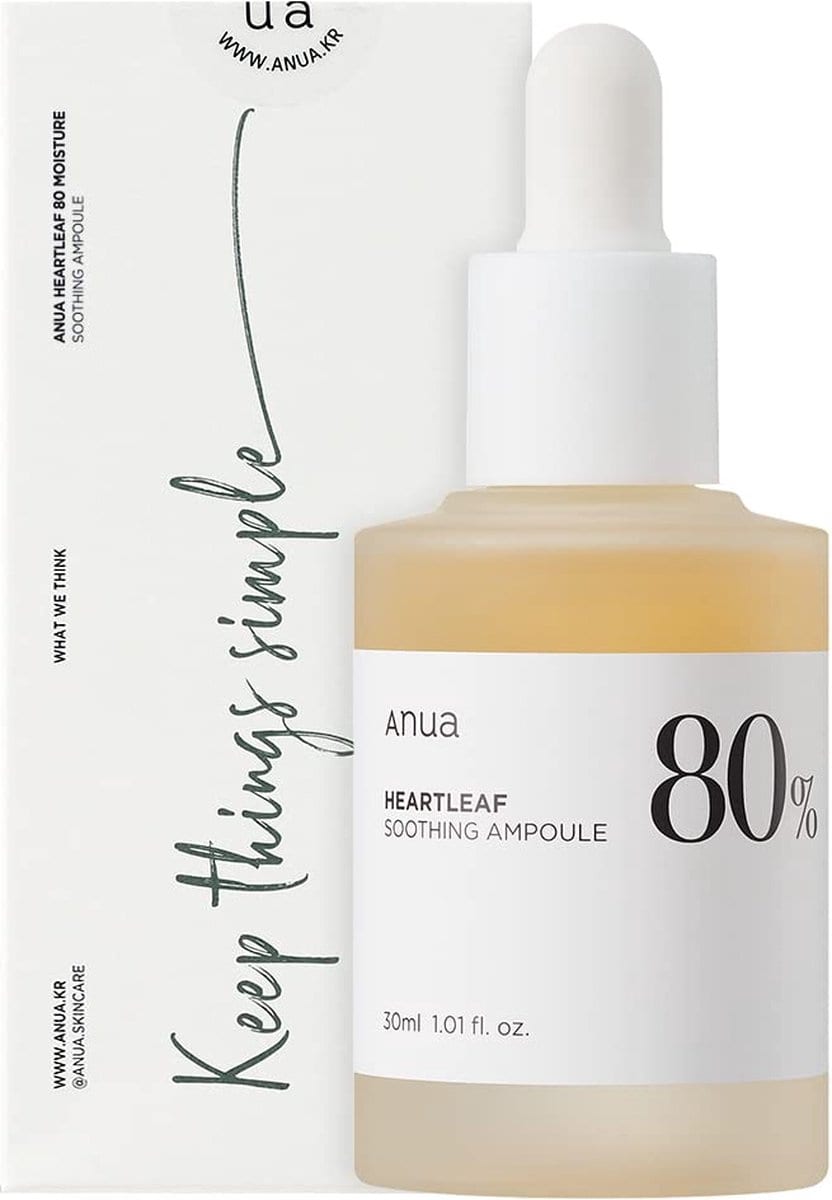 Anua Heartleaf 80% Soothing Ampoule - 30ml سيروم انوا هارت ليف المرطبة بنسبة 80% - 30 مل