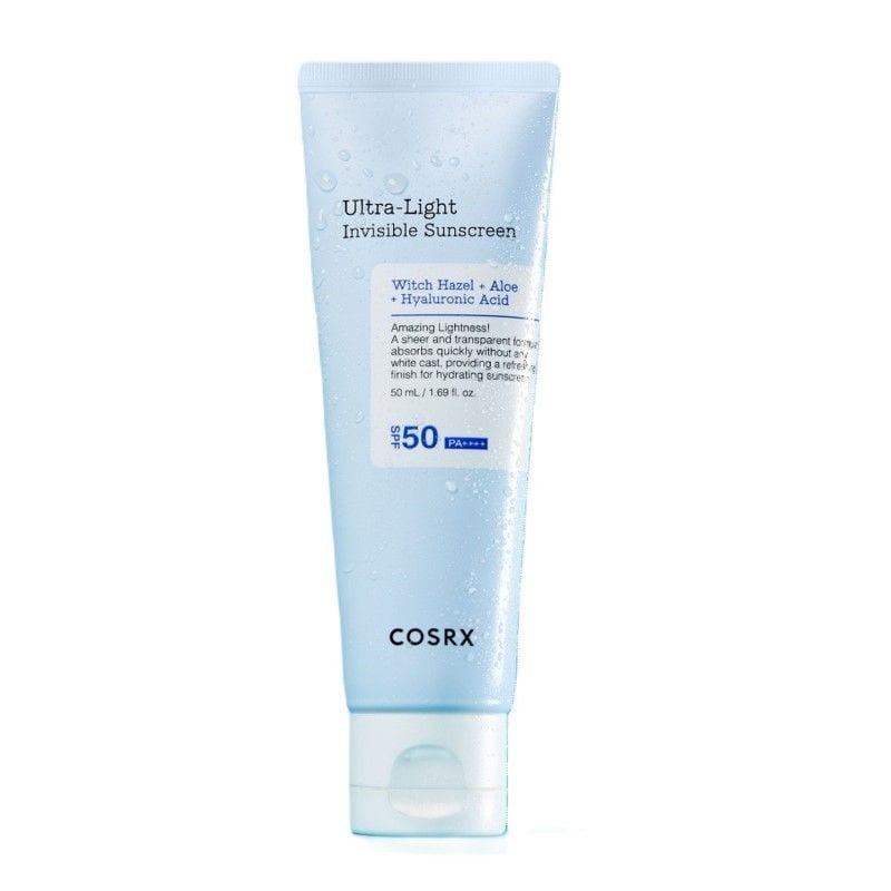 COSRX Ultra Light Invisible Sun Screen SPF50 50ml واقي الشمس الخفيف غير المرئي من كوسركس، عامل حماية من الشمس SPF50، 50 مل