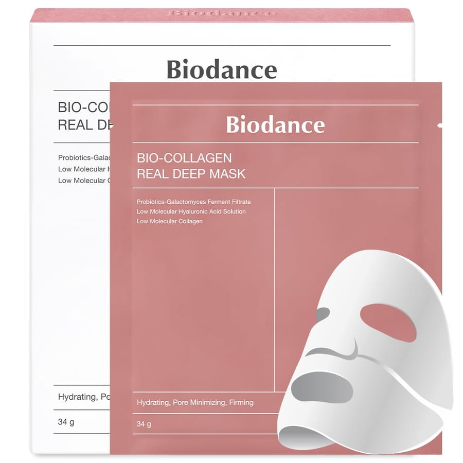 Biodance Bio-Collagen Overnight Mask, Deep Hydration, قناع الكولاجين الحيوي من بايودانس، ترطيب عميق، شد المسام، حاجز بروبيوتيك، مضاد للحساسة