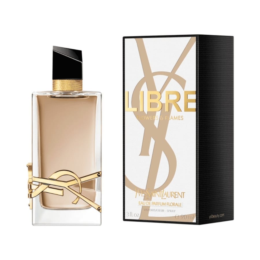 Yves Saint Laurent Libre Flowers & Flames Eau de Parfum Florale 90ml إيف سان لوران ليبر فلاورز آند فليمز أو دي بارفان فلورال 90 مل