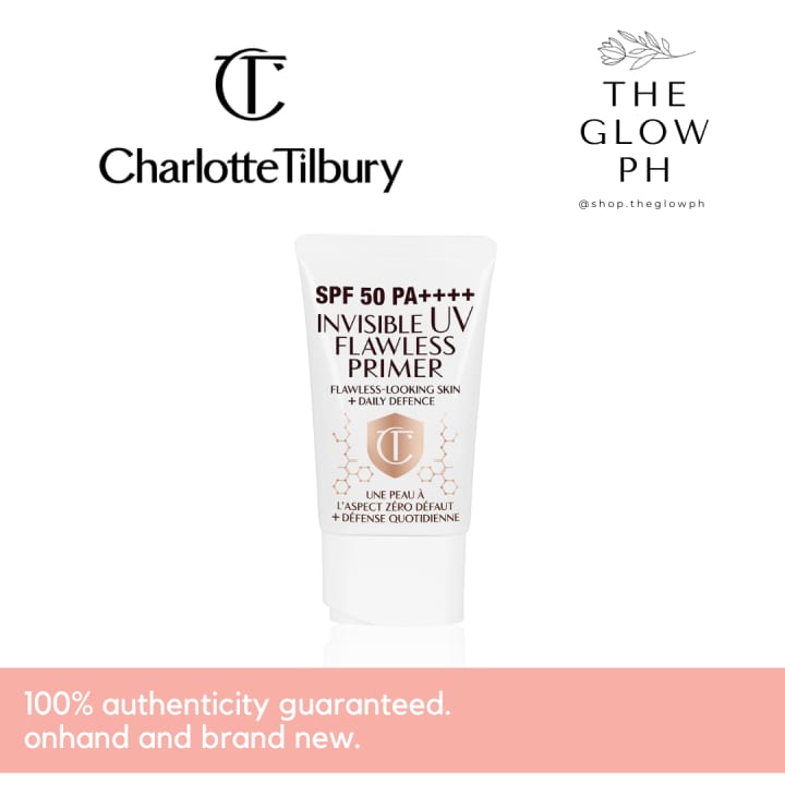 Charlotte Tilbury Invisible Uv Flawless Primer Spf50 30 ml شارلوت تيلبوري برايمر غير مرئي للأشعة فوق البنفسجية بعامل حماية من الشمس 50، 30 مل