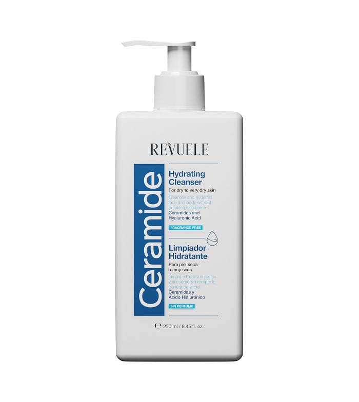 Revuele Ceramide Moisturizing cleanser with hyaluronic acid - Dry or very dry skin - 250ml | ريفويل غسول سيراميد للبشرة الجافة - 250 مل