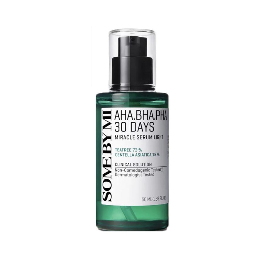 SOME BY MI - AHA, BHA, PHA 30 Days Miracle Serum Light سيروم لايت المعجزة لمدة 30 يومًا لازالة الخلايا الميته من سوم باي مي 50مل