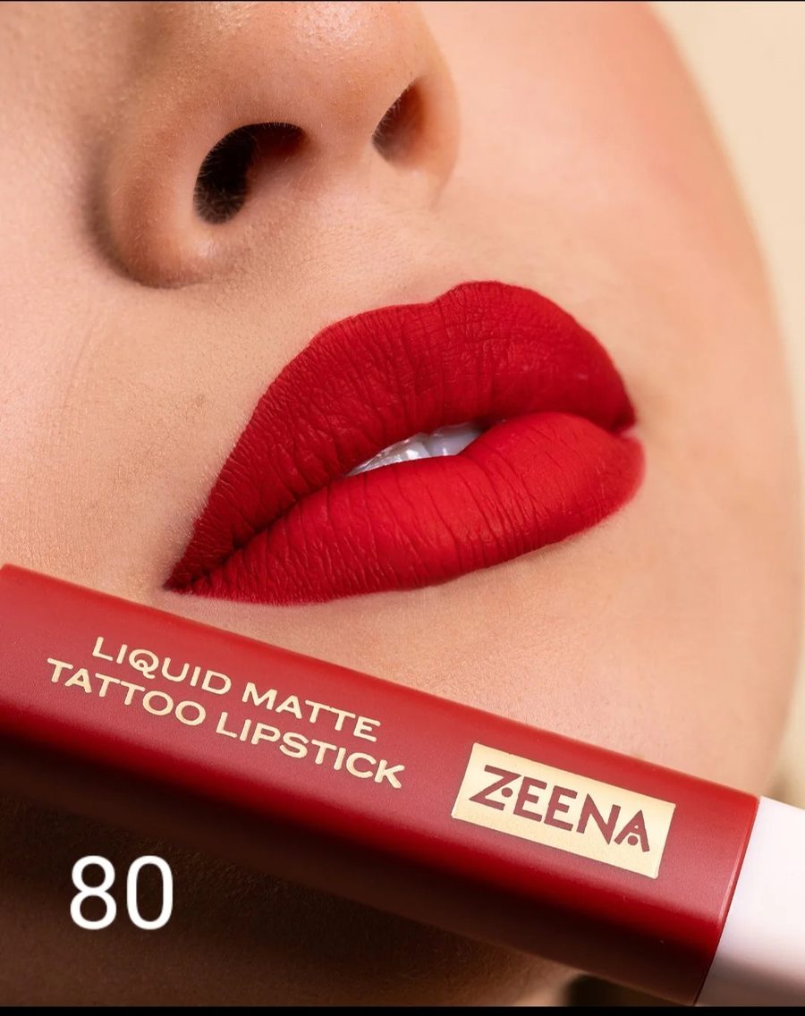 ZEENA Liquid Matte Tattoo Lipstick | زينا احمر شفاه سائل مات 080