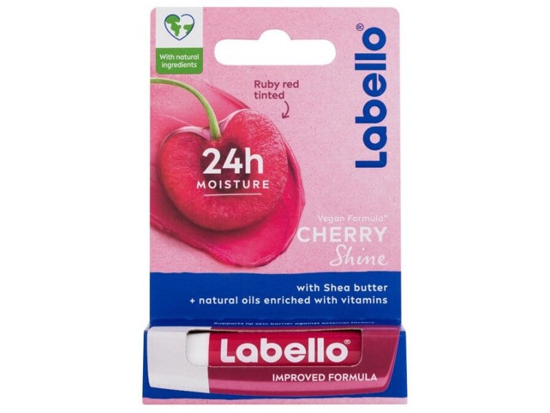 Labello Cherry Shine 24h Moisture Lip Balm مرطب الشفاه لابيللو شيري شاين 24 ساعة كرز