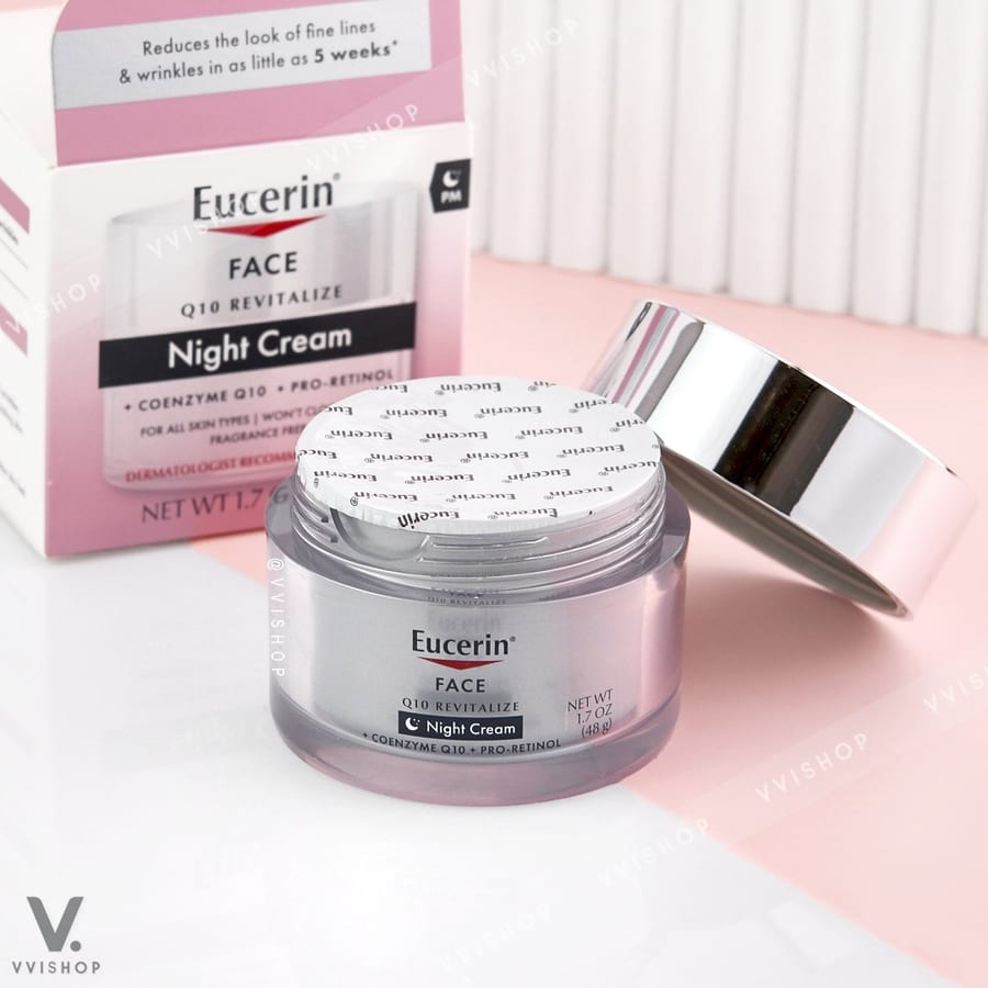 Eucerin Q10 Anti-Wrinkle Face Night Cream - 48g | يوسيرين كريم للتجاعيد الليلي - 48 غرام