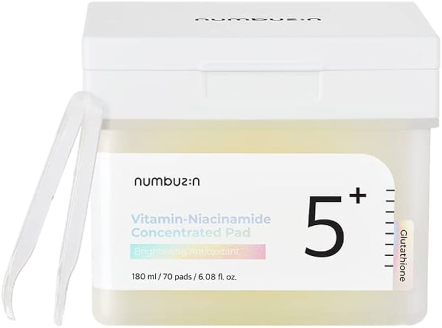 Numbuzin Vitamin-Niacinamide Concentrated Pad - 70pads x 180ml | نمبوزين وسادات تونر بالنياسيناميد - 70 قطعة x 180 مل