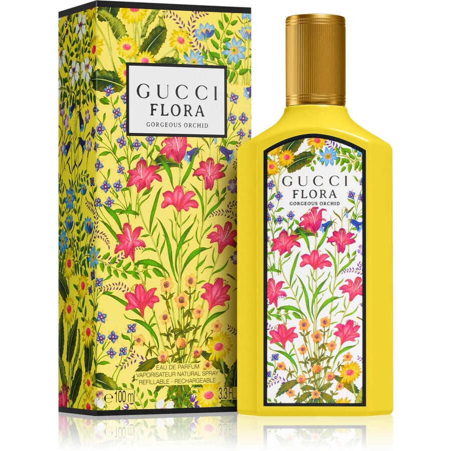 عطر فلورا جورجيوس اوركيد من غوتشي او دي برفيوم 100مل Gucci Ladies Flora Gorgeous Orchid EDP Spray 3.4...