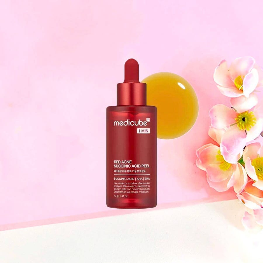MEDICUBE Red Acne Succinic Acid Peel 40g سيروم ميديكيوب الأحمر لحب الشباب بحمض السكسينيك 40 جرام