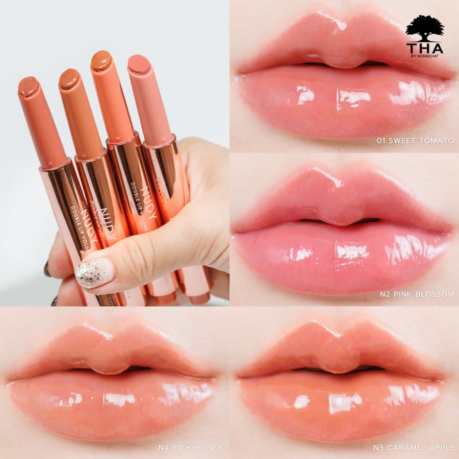 THA By Nongchat nudy Lip Volume l ثا حمرة كلوس أحمر شفاه فوليوم من نونغتشات
