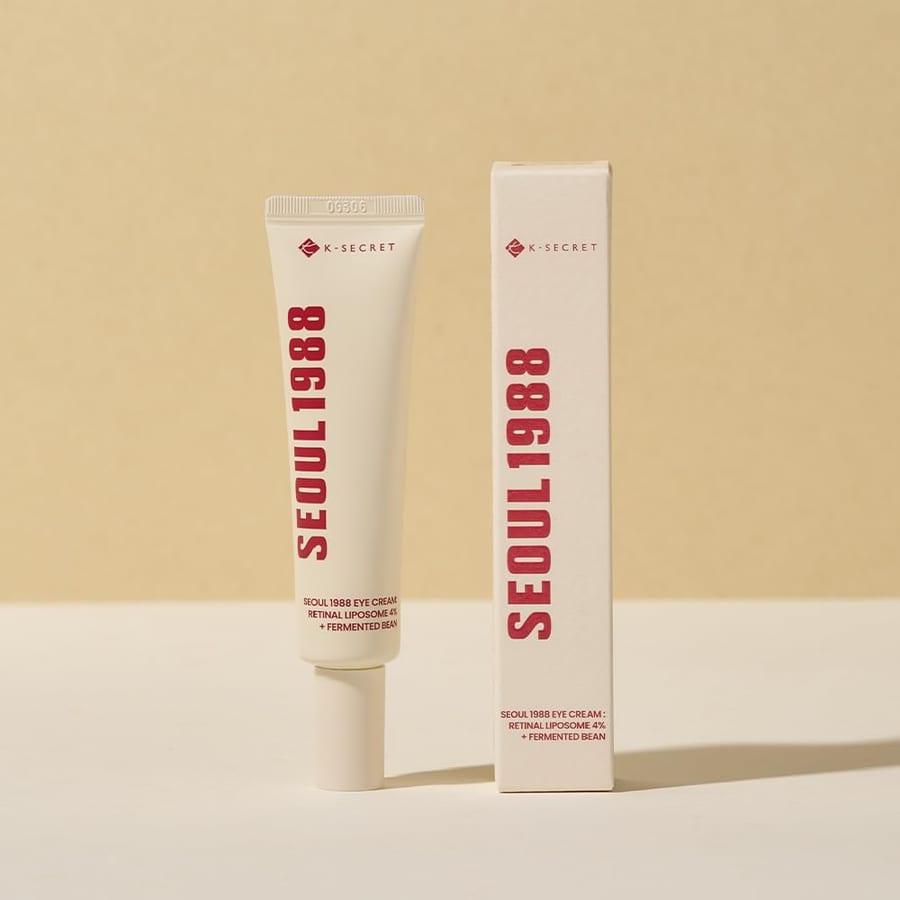 K-SECRET Seoul 1988 Eye Cream Retinal Liposome 4% + Fermented Bean 30ml كريم العين ريتينال ليبوزوم 4% سيول 1988 من ك سيكريت 30مل