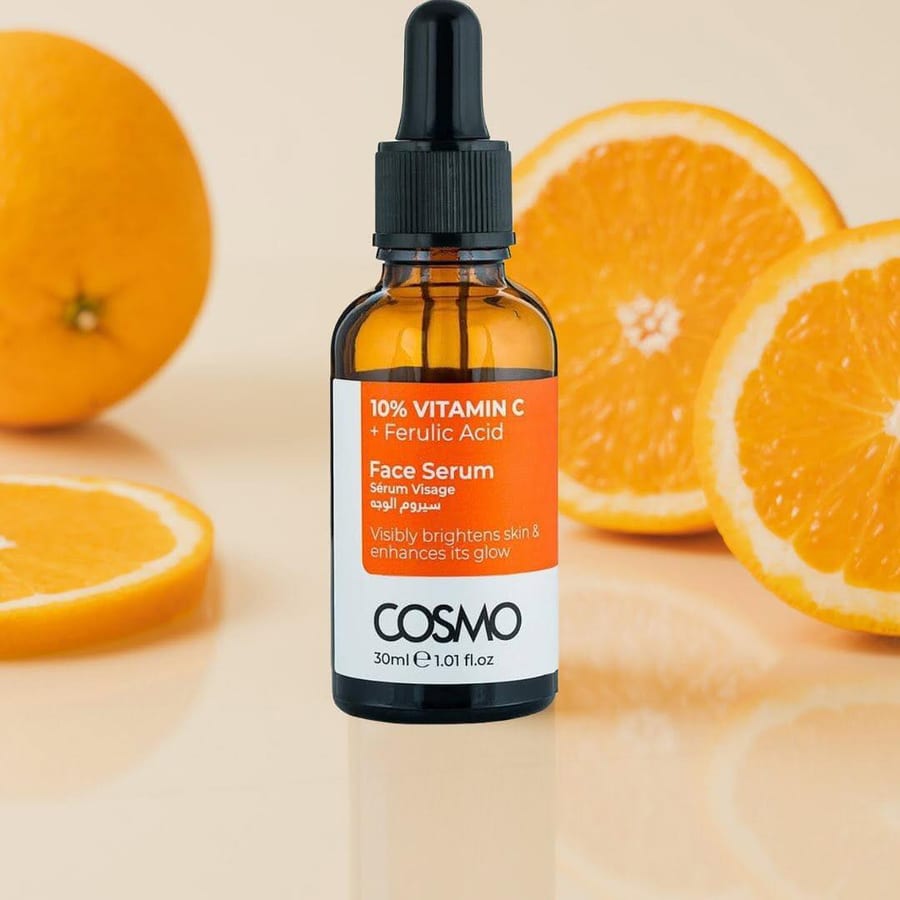 COSMO Face Serum 10% Vitamin C + Ferulic Acid - 30ml | كوزمو سيروم فيتامين سي 10% + فيروليك اسيد - 30 مل
