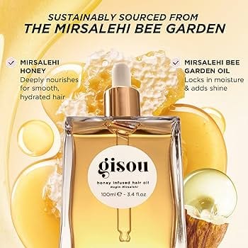 100ML GISOU Honey Infused Hair OIL جيسو زيت الشعر المنقوع بالعسل 100 مل