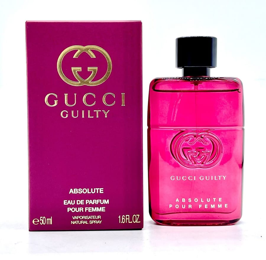 Gucci Guilty Absolute / EDP Spray 1.6 oz (50 ml) غوتشي عطر جيلتي أبسولوت / بخاخ عطري 1.6 أونصة (50 مل)