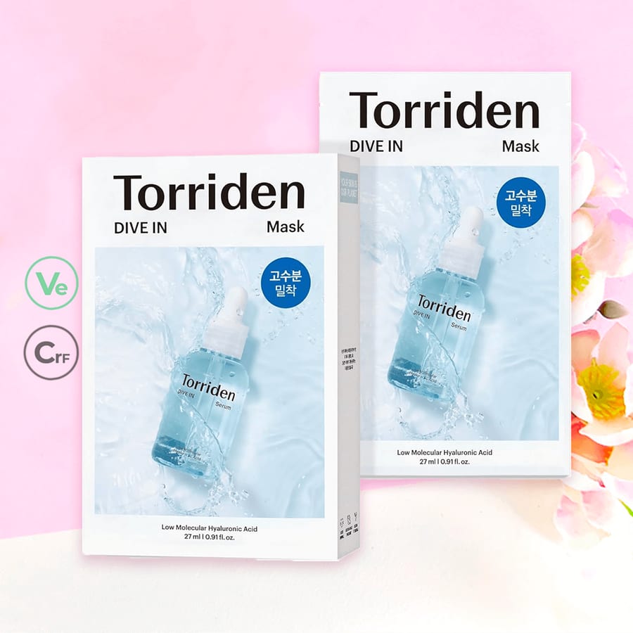 Torriden: DIVE-IN Low Molecule Hyaluronic Acid Mask توريدن: قناع حمض الهيالورونيك منخفضة الجزيئات من دايف-إن