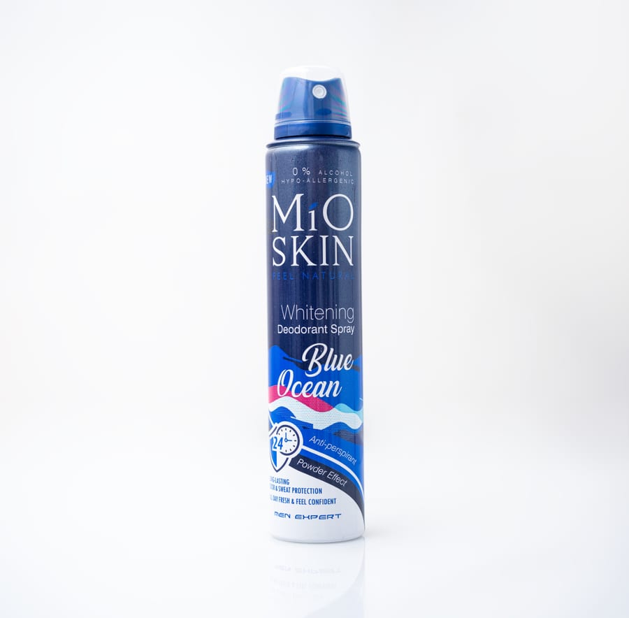 Mio skin Blue Ocean Deodorant Spray 200ml مايو سكن سبراي مزيل عرق بلو أوشن