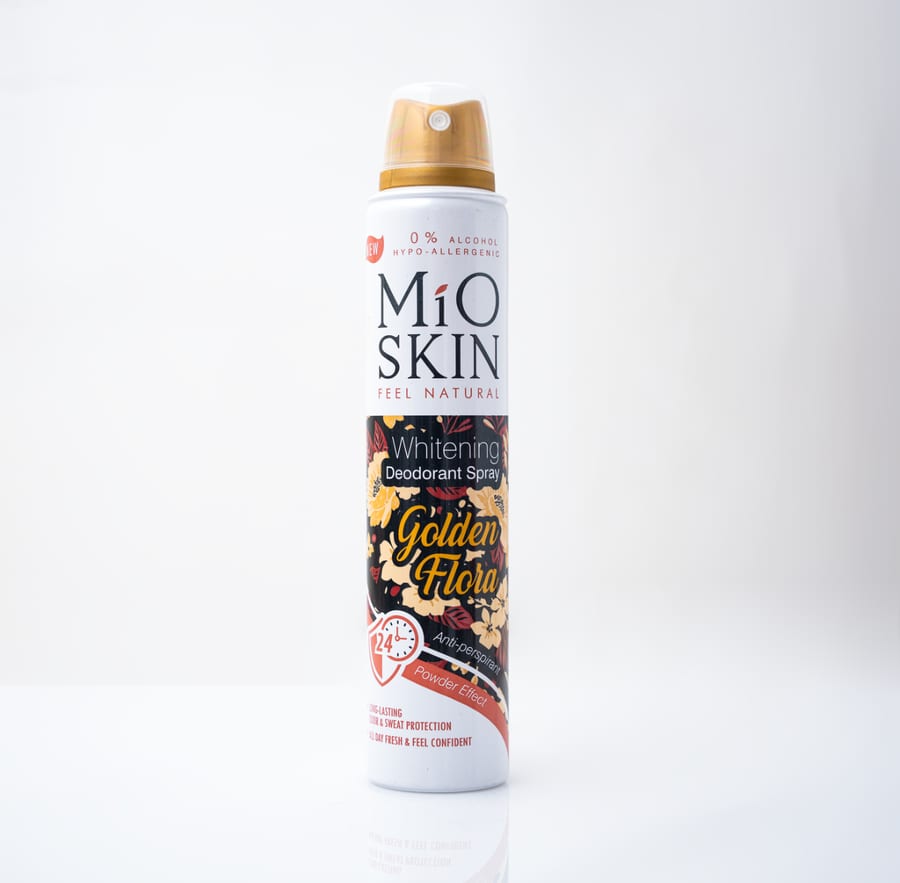 Mio skin Golden Flora Deodorant Spray 200ml مايو سكن سبراي مزيل عرق