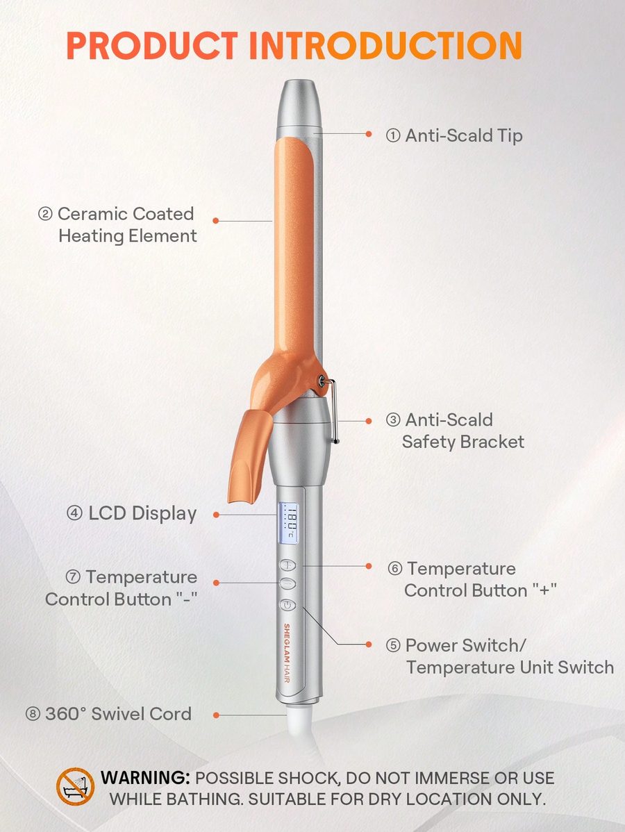 SHEGLAM It - Curl Curling Iron - 1.25-32mm | شيكلام مجعد للشعر - 1.25-32 مم