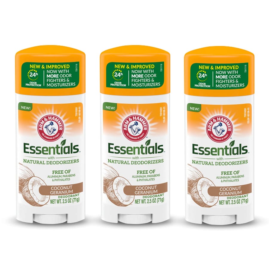 Arm & Hammer Essentials Coconut Geranium Deodorant 71 G مزيل عرق آرم آند هامر إسينشالز بجوز الهند وإبرة الراعي 71 غرام