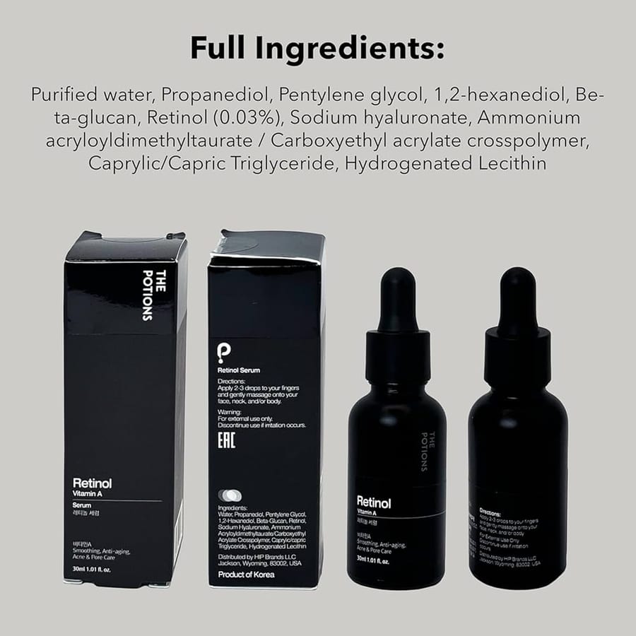 The Potions Retinol Serum 30ml سيروم الريتينول من ذا بوتشنز 30 مل