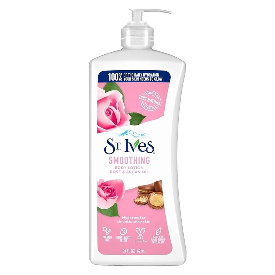 St. Ives Smoothing Rose & Argan Oil Body Lotion لوشن الجسم المنعم بزيت الورد والأرجان من ستيفز