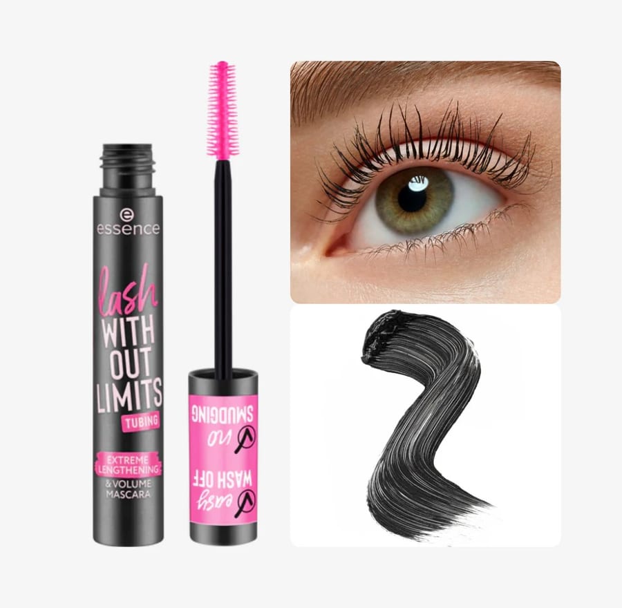 Essence ripsiväri Lash Without Limits Tubing Extra Length 13ml | ماسكارا اسنس "لاش وذ آوت ليميتس طول إضافي 13 مل