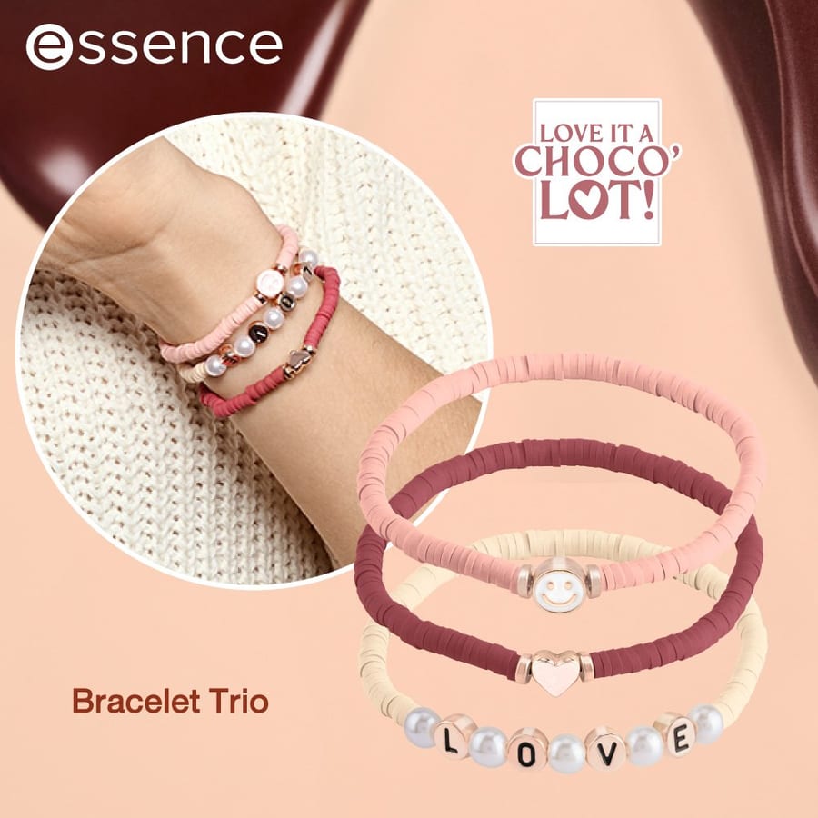 Essence Love It A Choco'lot Bracelet trio | اسنس أساور لوف ايت شوكو