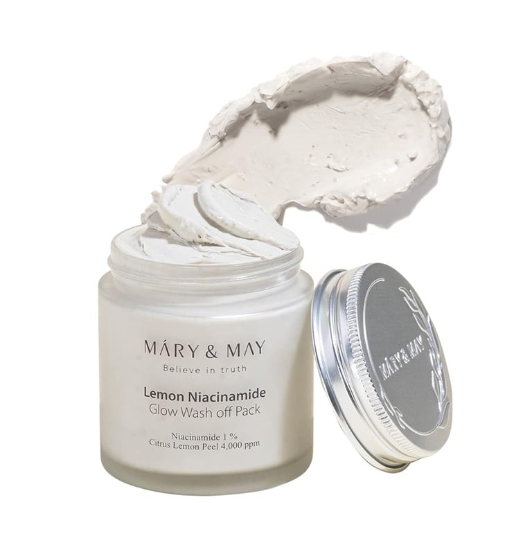 Mary&May | Lemon Niacinamide Glow Wash off Pack - 125g ماري اند ماي | ماسك تفتيح بالنياسيناميد والليمون - 125 غرام