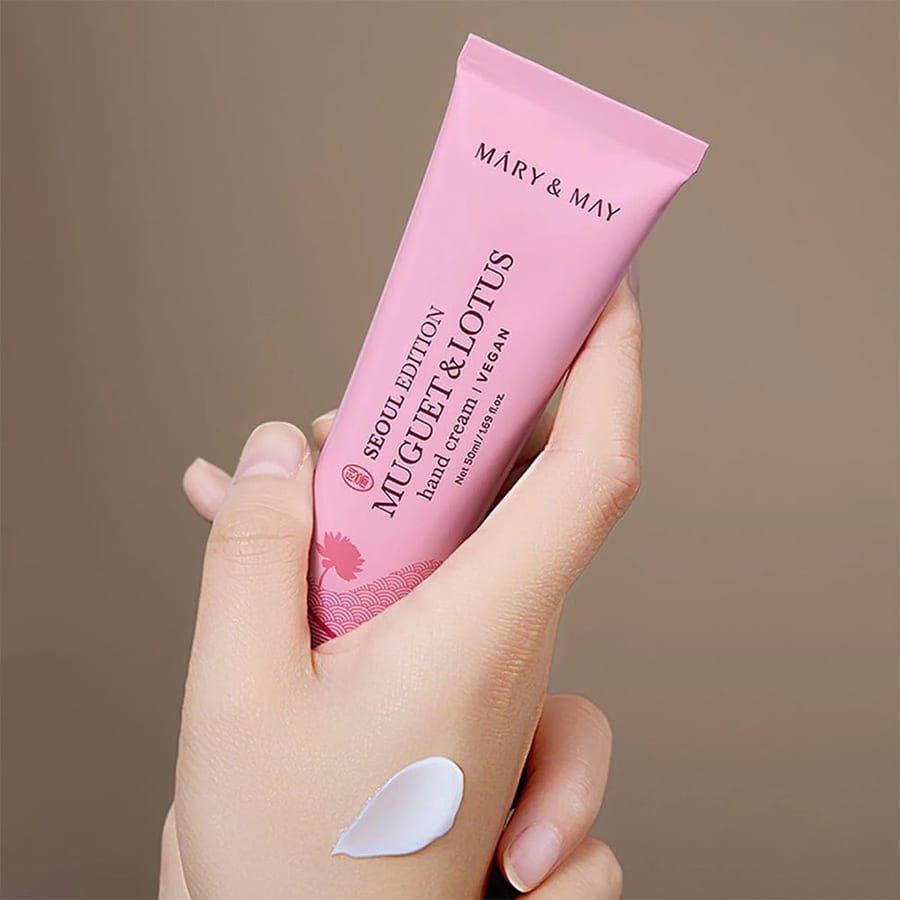 Mary&May Seoul Edition Muguet & Lotus Hand Cream 50ml كريم اليدين ماري اند ماي سيول إيديشن موغيت آند لوتس 50 مل