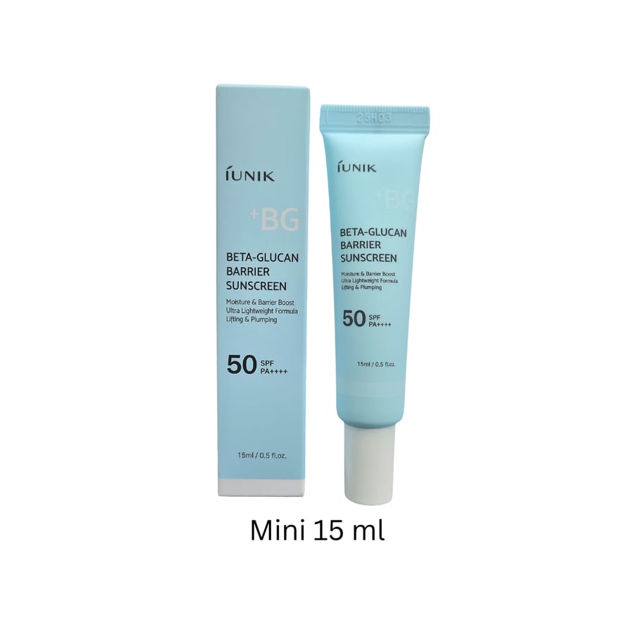 iunik Beta Glucan Barrier Sunscreen 15ml واقي الشمس بيتا جلوكان بارير من إيونيك ميني (15 مل)